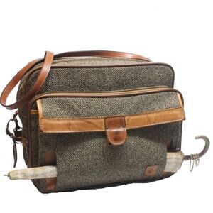 Hartmann Overnight Travel Tweed Shoulder Bag VTG